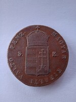 Szabadságharc 1849-es három  krajczár 3 krajcár. Eredeti