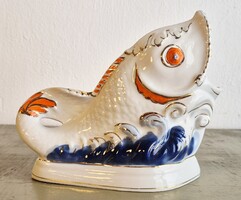 Korosten vintage szovjet porcelán hal – dísztárgy és szalvétatartó