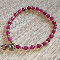 Gumis, kényelmes Rubin óra kísérő arany karkötő