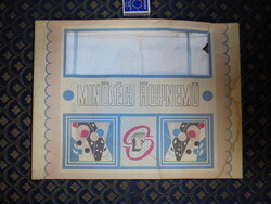 Retro "MINŐSÉGI ÁGYNEMŰ  Sátoraljaújhelyi Fehérneműgyár " - 100 % pamut - dobozában
