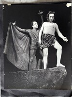 1973 BESSENYEI FERENC SZINÉSZ ÓRIÁS AZ EMBER TRAGÉDIÁJA : ÁDÁM + LUCIFER UNGVÁRI LÁSZLÓ 29 CM FOTÓ