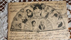 1900 Blaha Lujza Jászai Mari Márkus Emília Küry Klára Hegyessi Mari Lánczy Ilka Komáromi Mariska KÉP