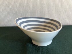 Royal Dux retro mid century kínáló, asztalközép 14 cm nagyobb méret (P0068)