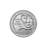 USA,quarter dollar 2022 P - Anna May Wong színésznő aUNC+ nikkel