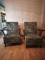 Mid-Century retro fotelpár – hajlított karfás fotelek jó állapotban