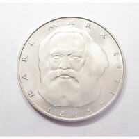 Németország,5 mark 1983 J - Karl Marx aUNC+ nikkel