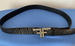 Bőr öv 115 cm