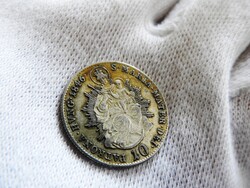 1846 B ezüst 10 krajcár kreuzer MADONNÁS PATINÁS! (LB2)