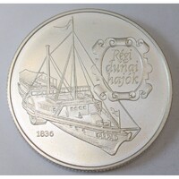 Magyarország,500 forint 1993 - Régi dunai hajók - Árpád aUNC+ ezüst 925