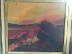 Szabados János festmény 70x70cm.