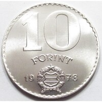 Magyarország,10 forint 1978 aUNC+ nikkel