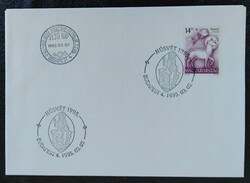 F4284d / 1995 Húsvét bélyeg FDC-n plusz emlékbélyegzővel