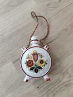 Eredeti Zsolnay porcelán népies kulacs (Pécsi bélyegzős) – Kedvező áron!