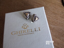 14K Gold and Silver Art Deco Earring Clips with Hallmark