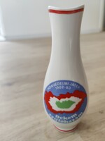 RITKASÁG! Honvédelmi Játék 1982-83 Katonai Porcelán Emlékváza – Hollóházi Relikvia, Megyei Döntő