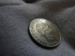 1847 C PRÁGA ezüst 20 krajcár kreuzer szivárványos PATINÁS! (LB8)