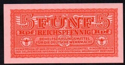 Németország Wehrmacht 5 pfennig UNC 1942