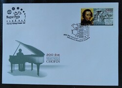 F5035 / 2010 Frédérich Francois Chopin bélyeg FDC-n