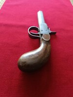 Antik gyűjteményből Flobert egylövetű szalonpisztoly 1890 előtti - Működő mechanikával eladó! Szalon