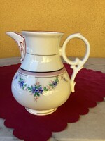 Antik kézi festésű porcelán kancsó kiöntő 15 cm.