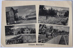 Képeslap, Balaton, Révfülöp 1958, részletek (S20-2)