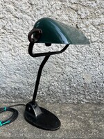 Jacobus asztali lámpa bauhaus - banklámpa bankár zománc design vintage retro
