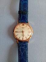 18 KARAT YELLOW GOLD AUTOMATIC LONGINES FLAGSHIP CALIBER 341 MOVEMENT 3407 EXTREMELY RARE MODEL