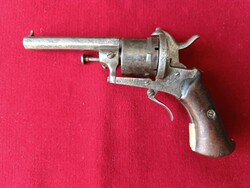 Gyűjteményből antik Lefaucheux-rendszerű, gyúpeckes (pinfire) revolver / zsebrevolver 1890 előtti