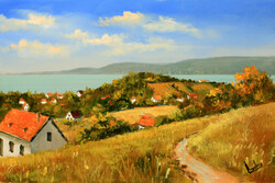 Special price: György Lantos: Szigliget 20x30 cm