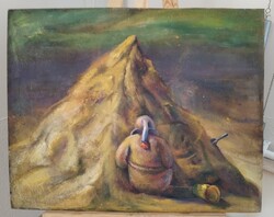 Különös festmény 71X56 cm
