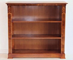 Biedermeier alacsony könyvespolc [ F - 25 ] Bútorgyártás mesterfokon!