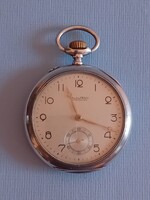 1908-AS ÉVJÁRATÚ MŰKÖDŐKÉPES 900-AS EZÜSTTOKOS  IWC SCHAFFHAUSEN HALF-CRONOMETER ZSEBÓRA ELADÓ