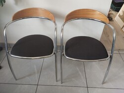 Effezeta krómozott Olasz design székek