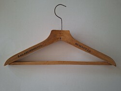 Old hanger from Zalaegerszeg Textile Factory with retro label