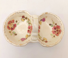Hibátlan! Zsolnay porcelán pillangó mintás sótartó
