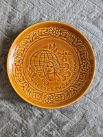 Retro Gránit kerámia fali tányér Nemzetközi Nőnap Március 8.