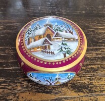 Orosz festett lakkdobozka kb.: 10 x 5,5 cm