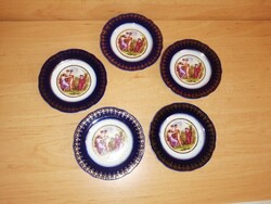 Alt Wien porcelán jelenetes kistányér - 5 db egyben