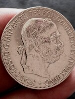 1907 BÉCS ezüst osztrák 5 corona korona Ferenc József ritkaszép állapot! (KQ5)