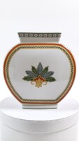 Gyönyörű Hutschenreuther porcelán váza – Karácsonyi / Louvre kollekció (Vitrin állapotú, 15x14 cm)