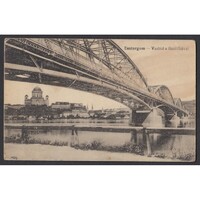 Magyarország,Esztergom - Vashíd a Bazilikával 1922
