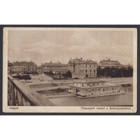 Magyarország,Szeged - Tiszaparti részlet a kulturpalotával 1935