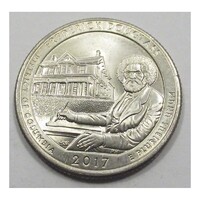 USA,quarter dollar 2017 P - Frederick Douglass aUNC+ nikkel