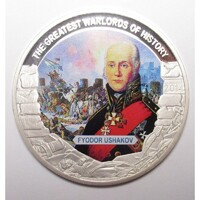 Palau,1 dollar 2014 PP - A történelem legnagyobb hadvezérei - Fjodor Usakov UNC nikkel