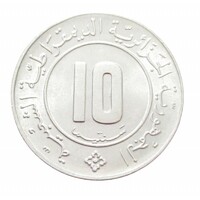 Algéria,10 centimes 1984 aUNC+ aluminium