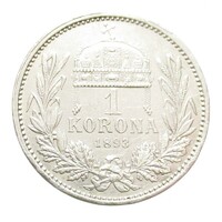 Magyarország,1 korona 1893 EF+ ezüst 5g835