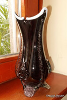 Muránói , Muranoi kristály váza. 24 cm