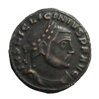Római Birodalom,I. Licinius follis 312-313 Thesszaloniki - IOVI CONSERVATORI AVGG NN hátlap EF+ bron