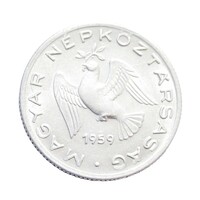 Magyarország,10 fillér 1959 - Verdehibás - DUPLAVERET VF+ aluminium