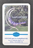 SOLDAR Kft. Napozóágyak Szeged kártyanaptár 1998